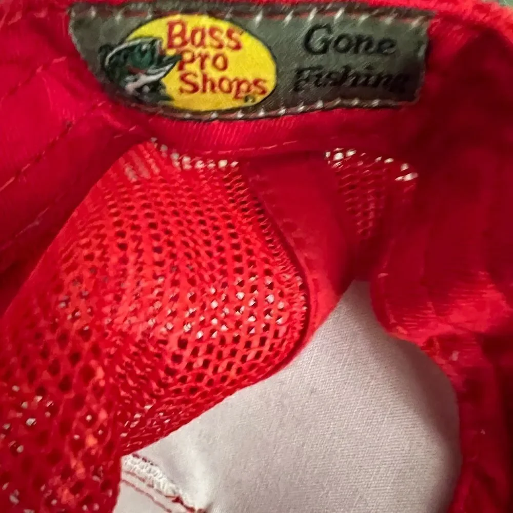 Men’s Red Bass Pro Shop Fishing SnapBack.